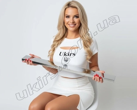 Труба нержавіюча профільна прямокутна 50х10х1,5 мм 600 GRIT (дзеркальна, полірована, глянець) AISI 201