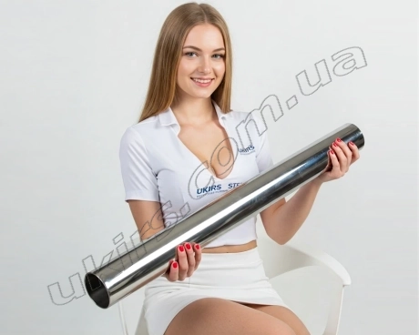 Труба нержавіюча ∅ 80х1.5 мм 600 GRIT (дзеркальна, полірована) марка AISI 201