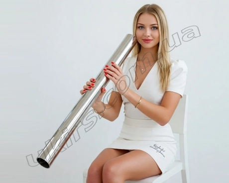 Труба нержавіюча ∅ 42.4 мм, товщина 1.5 мм 600 GRIT AISI 201