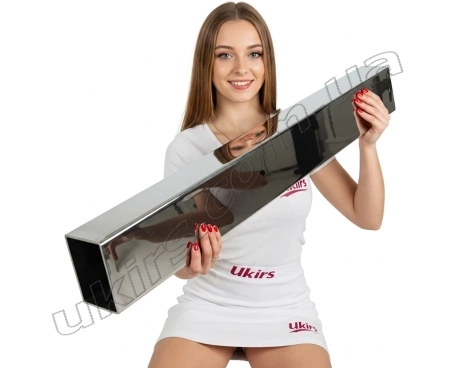 Труба нержавеющая 100х50х3 мм 600 GRIT AISI 201