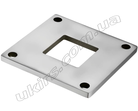 Фланець нержавіючий для труби 50х50 (90х90) мм AISI 304
