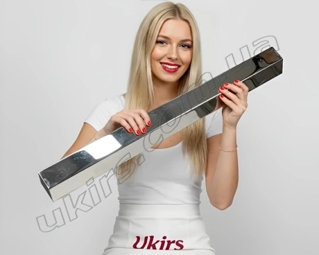 Труба нержавіюча 35х35х1.5 мм 600 GRIT (дзеркально полірована) AISI 201
