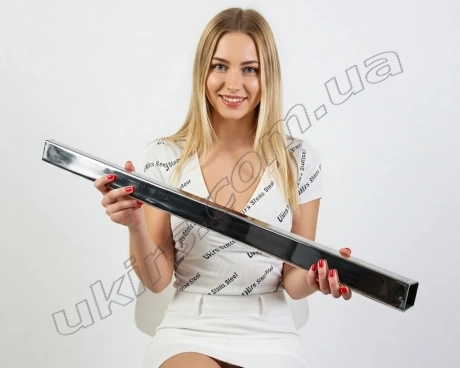 Труба нержавіюча 30х20х2 мм 600 GRIT AISI 304