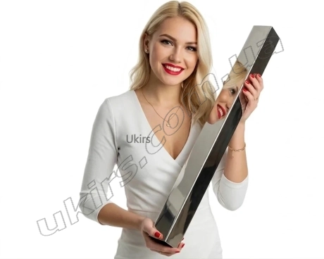 Труба нержавіюча 50х30х1,5 мм 600 GRIT AISI 304