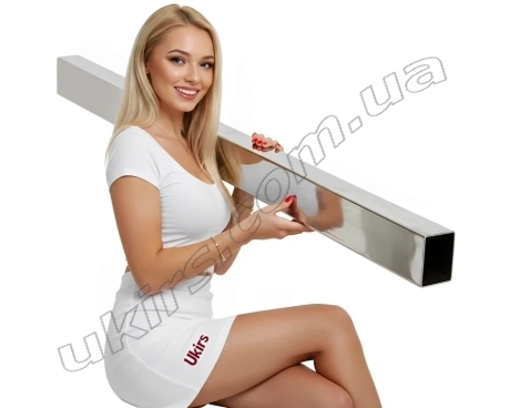 Stainless steel pipe 80x40x1.5 mm 600 GRIT AISI 304