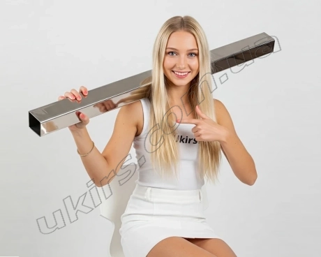 Труба нержавіюча 40х40х1,5 мм 600 GRIT AISI 201