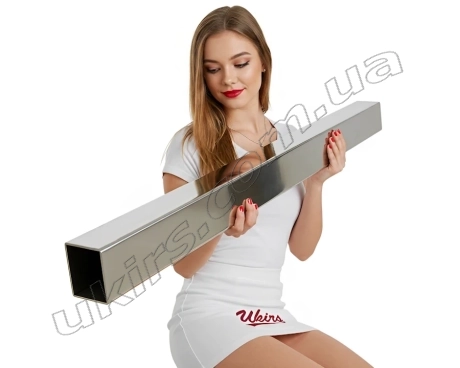 Труба нержавеющая 100х100х2 мм 600 GRIT AISI 304
