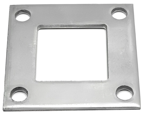 Фланець нержавіючий для труби 40х40 (75х75) мм AISI 304