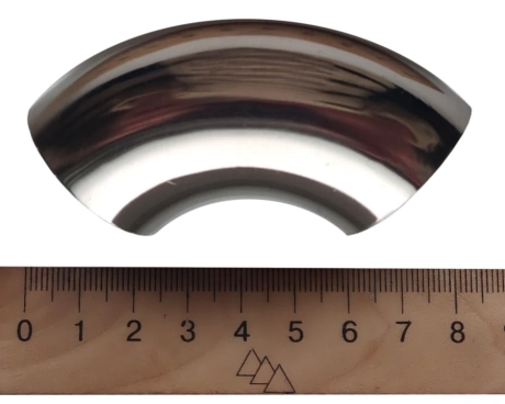 Відвід нержавіючий ∅ 32 мм / AISI 304 / 400 GRIT / Кут: 90° /