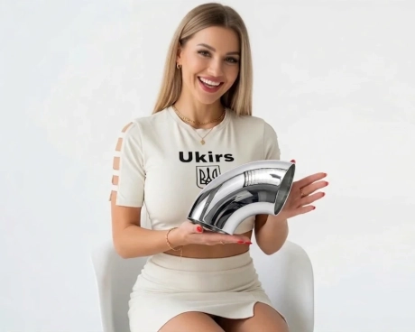 Відвід нержавіючий ∅ 114.3х1.5 мм 400 GRIT AISI 304