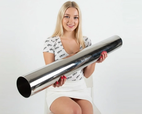 Труба нержавіюча ∅ 114.3х2 мм AISI 304 600 GRIT (дзеркальна, полірована)