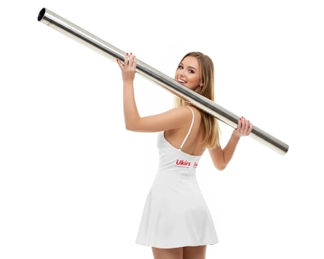 Труба нержавіюча ∅ 42.4х1.5 мм 600 GRIT (дзеркально полірована) AISI 304