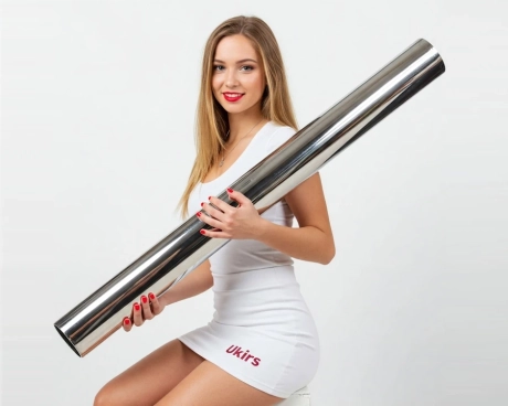 Труба нержавіюча ∅ 76.1х1.5 мм 600 GRIT AISI 304