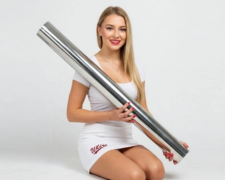 Труба нержавіюча ∅ 76.1х2 мм 600 GRIT AISI 304