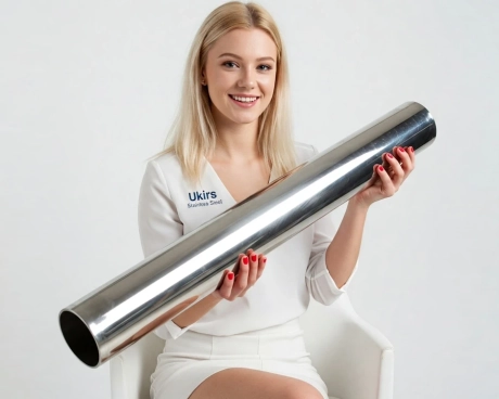 Труба нержавіюча ∅ 101.6 мм, товщина 2 мм 600 GRIT AISI 201