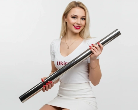 Труба нержавіюча ∅ 38 мм, товщина 1.2 мм 600 GRIT AISI 304