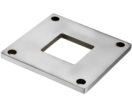 Фланець нержавіючий для труби 50х50 (90х90) мм AISI 304