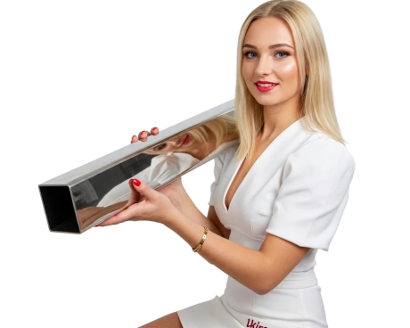 Труба нержавіюча 50х50х2 мм 600 GRIT AISI 201