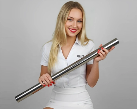 Труба нержавеющая ∅ 38х1.5 мм 600 GRIT AISI 201