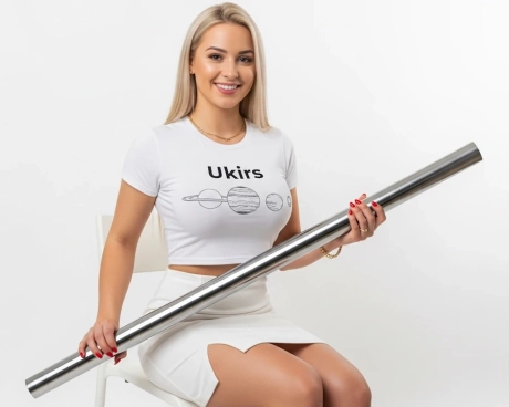 Труба нержавіюча ∅ 42.4х1.5 мм 600 GRIT AISI 304