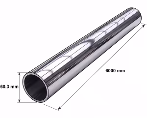 Труба нержавіюча ∅ 60,3 мм 600 GRIT