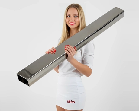 Труба нержавіюча 100х50х1.5 мм 600 GRIT (дзеркальна, полірована) марка AISI 201