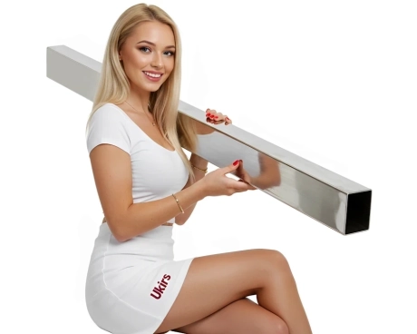 Stainless steel pipe 80x40x1.5 mm 600 GRIT AISI 304