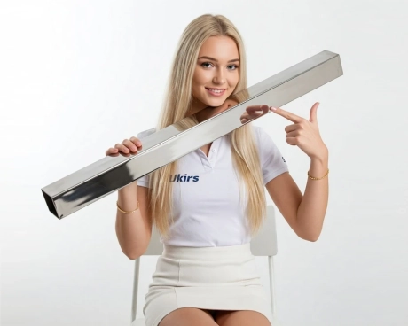 Stainless steel pipe 40x40x1.5 mm 600 GRIT AISI 304