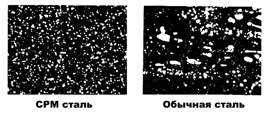 CPM сталь против обычной стали