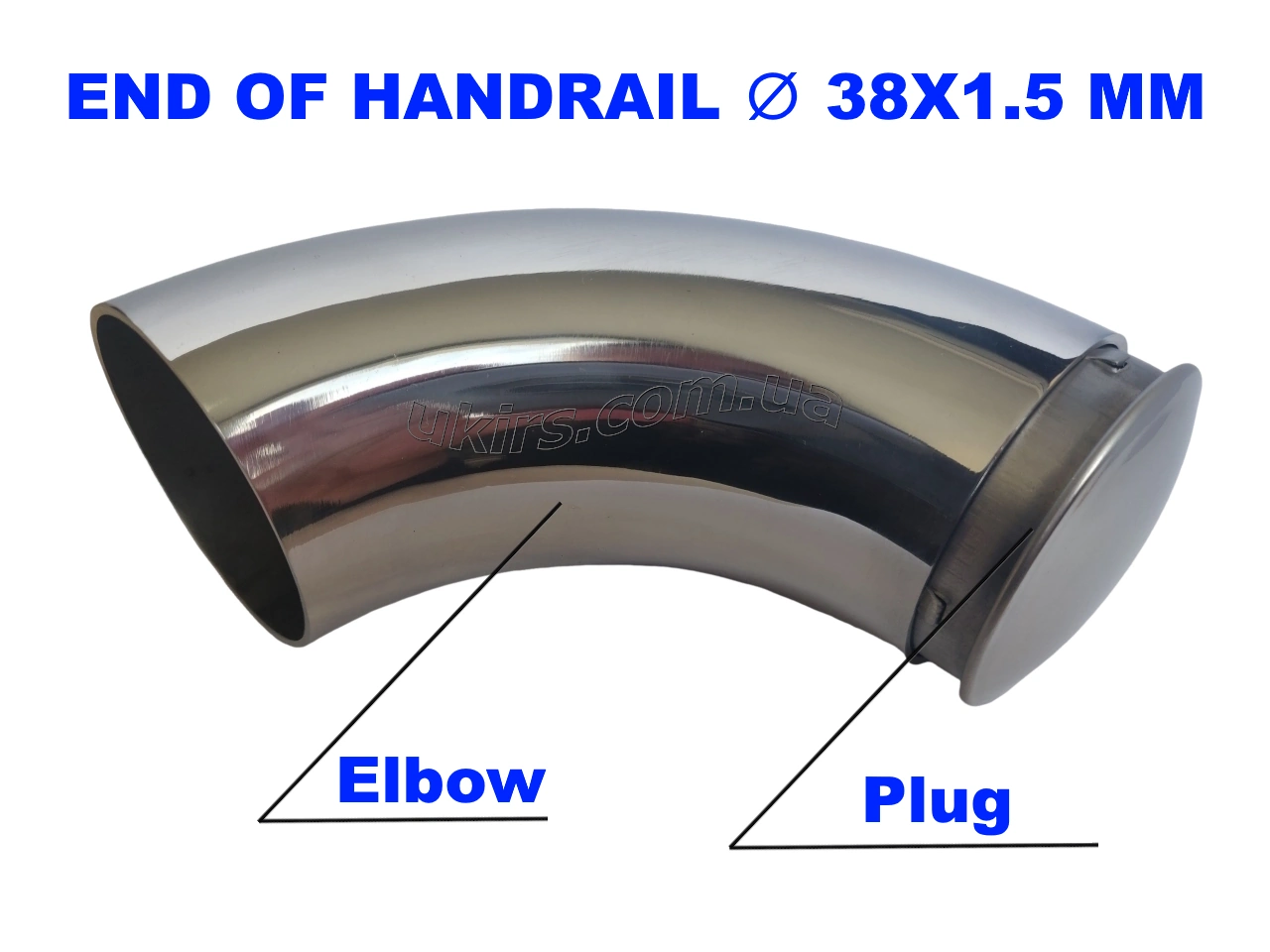 Handrail end ∅ 38x1.5 mm