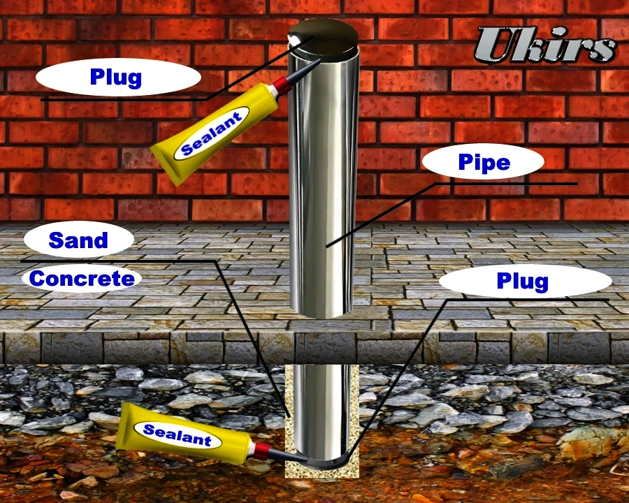 DIY Stainless Steel Anti-Parking Bollard