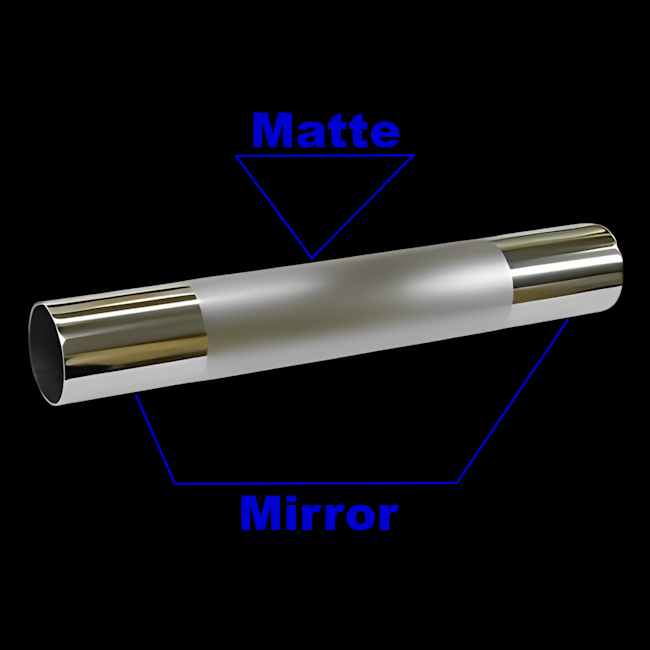 Differences between matte and mirror stainless steel pipes / tubes