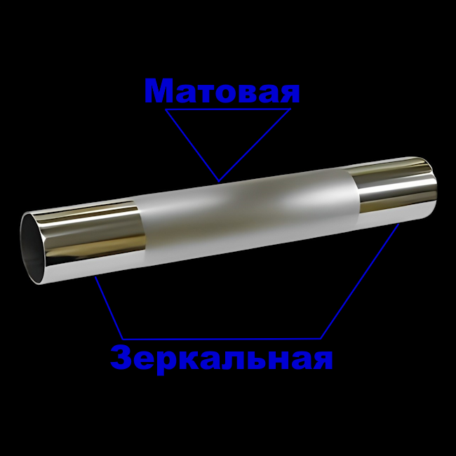 Различия между матовой и зеркальной нержавеющими трубами